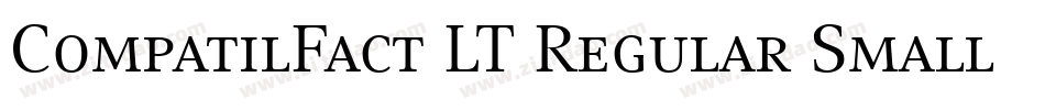 CompatilFact LT Regular Small Caps字体转换